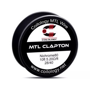 10ft Coilology MTL Clapton NI80 Spool Wire 28/40 5.2ohm/ft