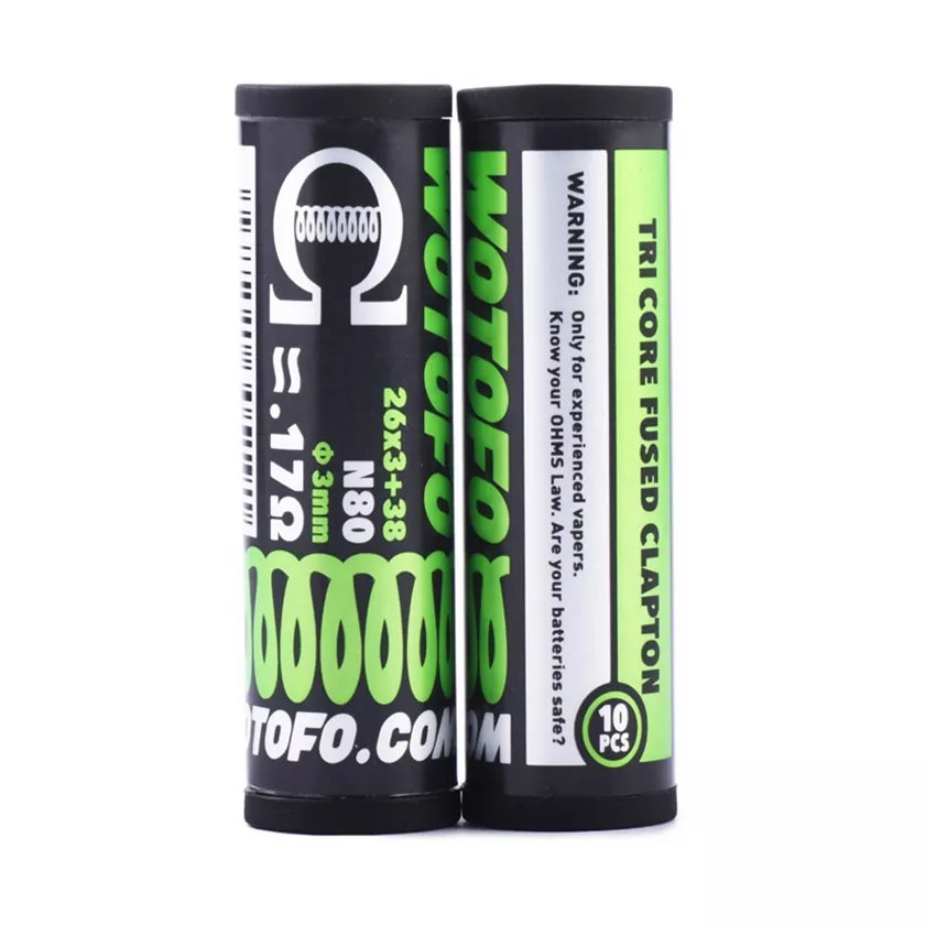 10pcs Wotofo Tri Core Fused Clapton Prebuilt Coils 26G*3+38G - Mega Vapes Australia Al Fakher Pro Max 12K Battery - Starting From $4.49