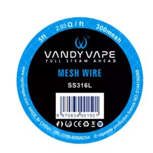 5ft Vandy Vape SS316L Mesh Wire 300mesh