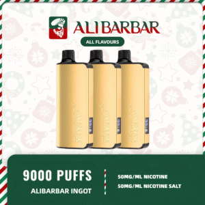 ALIBARBAR INGOT - ALL FLAVOURS | 9000 Puffs | Premium Gold Design | Mega Vapes Australia