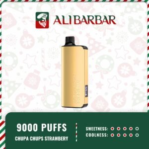 Order ALIBARBAR INGOT - CHUPA CHUPS STRAWBERRY (Up to 9000 Puffs) Near Me Now Only at Mega Vapes Store Australia
