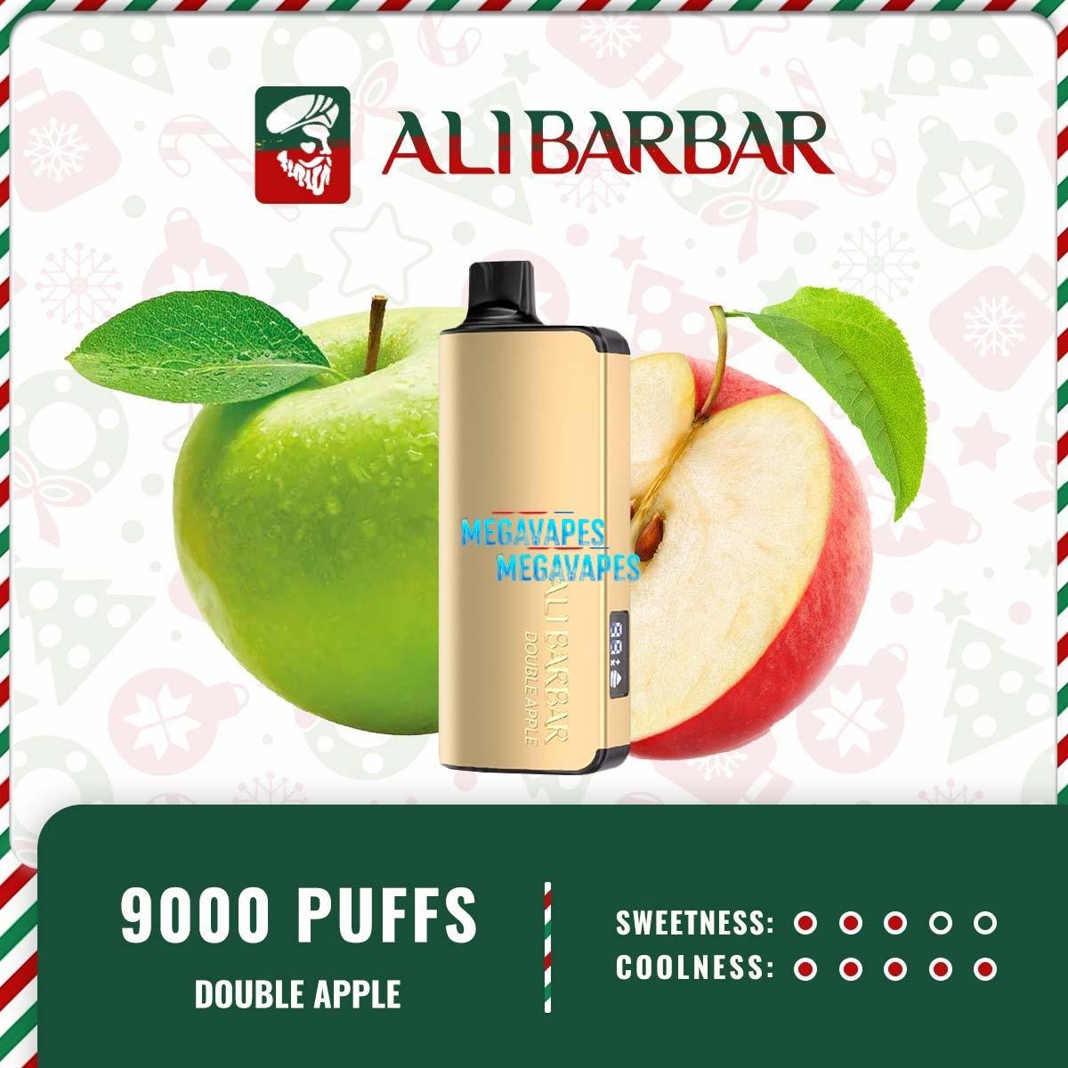 Alibarbar-Ingot-9000-PUFFS-DOUBLE-APPLE35.jpg - Mega Vapes Australia
