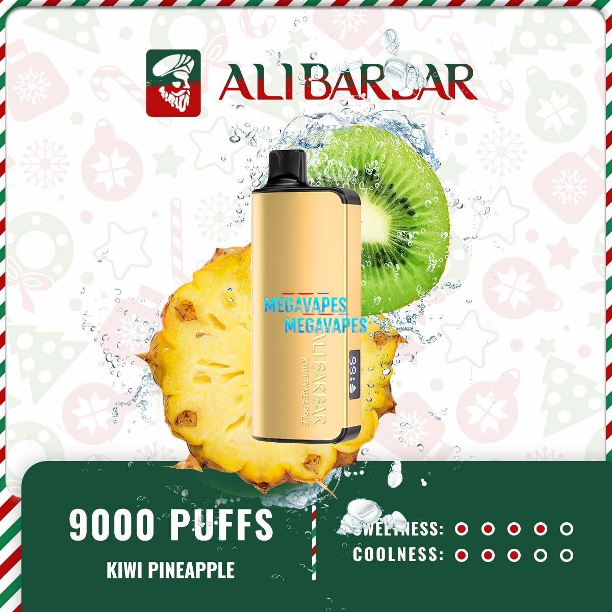 Alibarbar-Ingot-9000-PUFFS-KIWI-PINEAPPLE50.jpg - Mega Vapes Australia