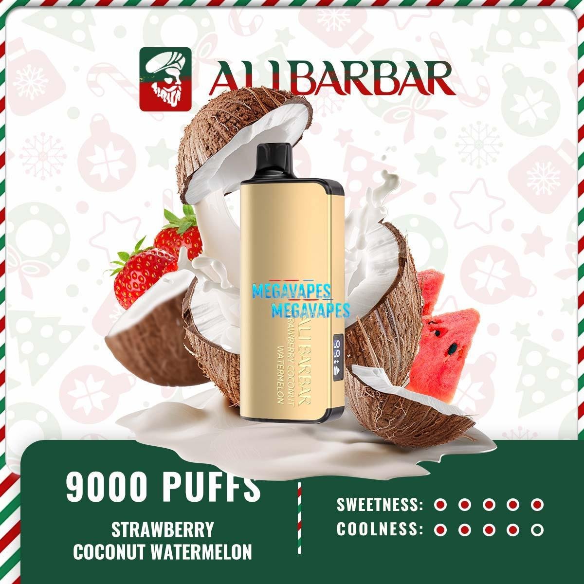 Alibarbar-Ingot-9000-PUFFS-STRAWBERRY-COCONUT-WATERMELON11.jpg - Mega Vapes Australia