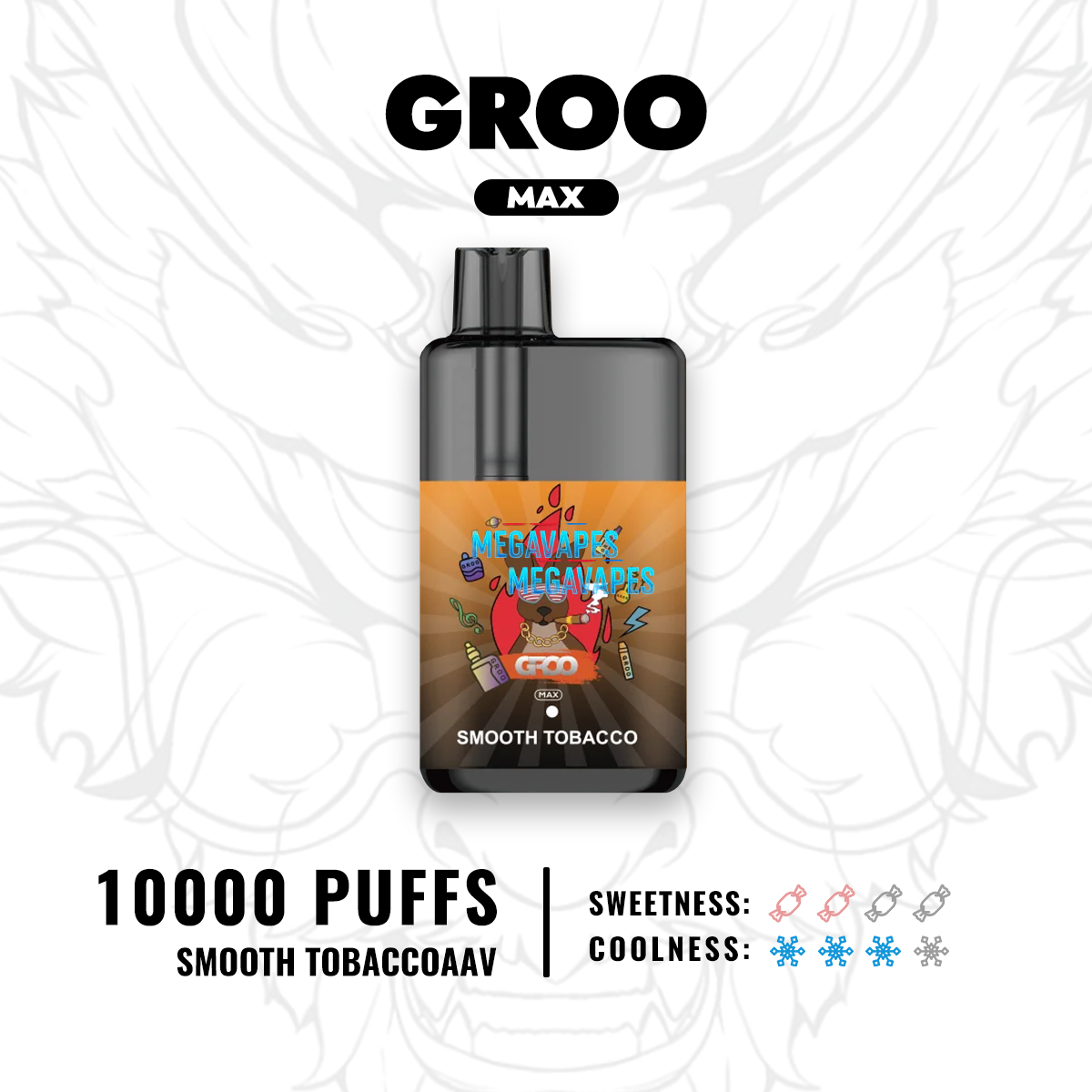 Groo-Max-SMOOTH-TOBACCO-40.png - Mega Vapes Australia