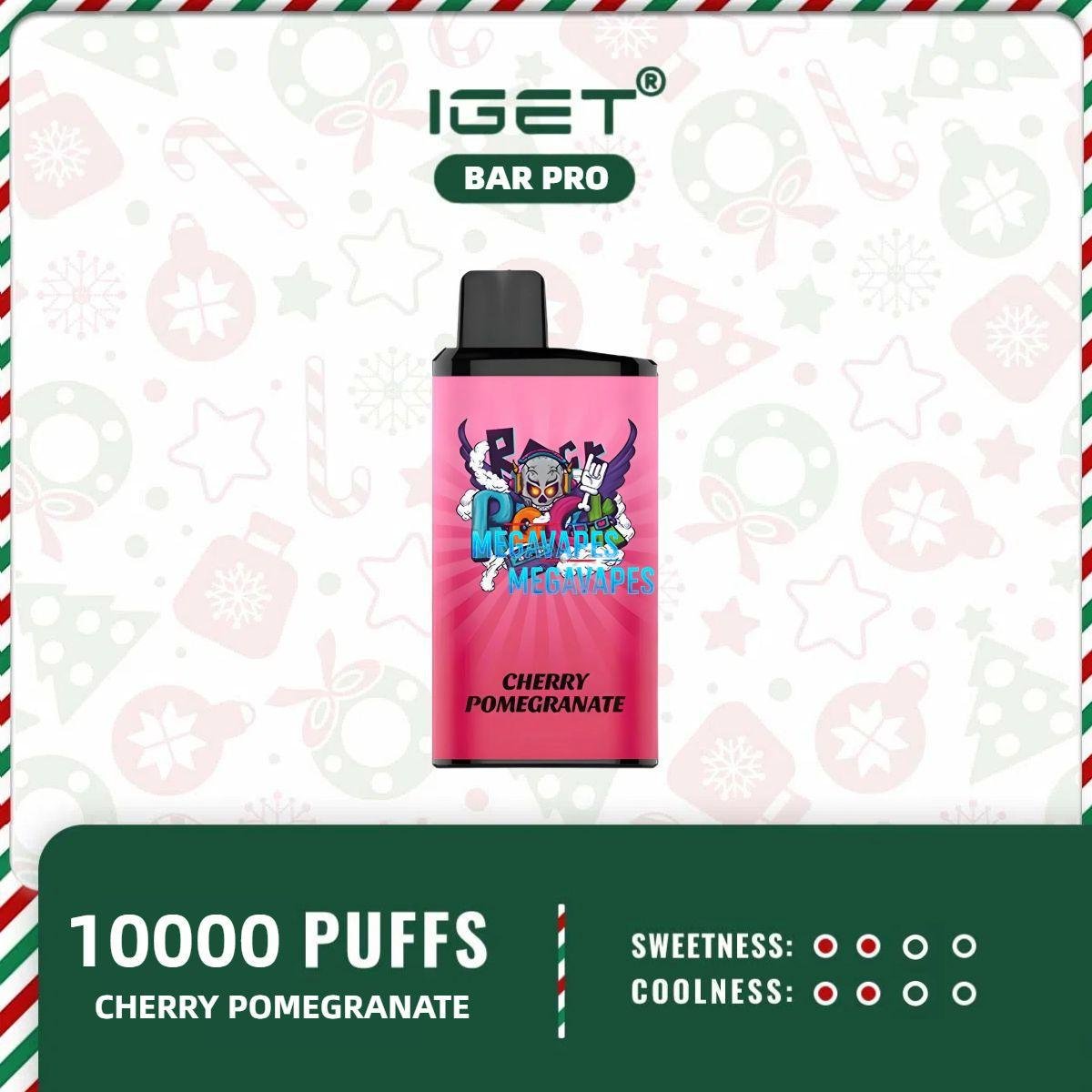 IGET-BAR-PRO-Cherry-Pomegranate1.jpg - Mega Vapes Australia IGET BAR PRO - CHERRY POMEGRANATE - 10000 Puff Disposable Vape | Mega Vapes Australia