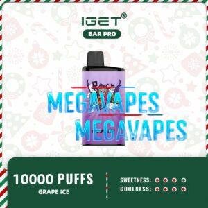 IGET BAR PRO - GRAPE ICE - 10000 Puff Disposable Vape | Mega Vapes Australia