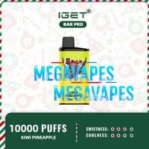 IGET BAR PRO - KIWI PINEAPPLE - 10000 Puff Disposable Vape | Mega Vapes Australia
