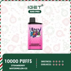 IGET BAR PRO - STRAWBERRY WATERMELON ICE – 10000 Puffs Refreshing Vape