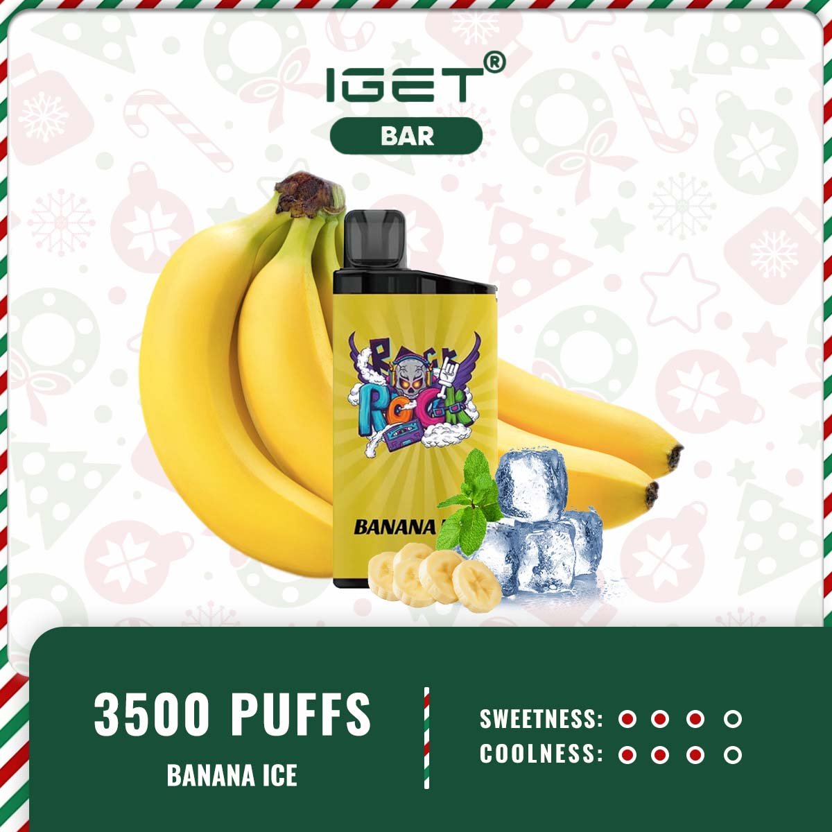 IGET BAR BANANA ICE – 3500 PUFFS - Image 2