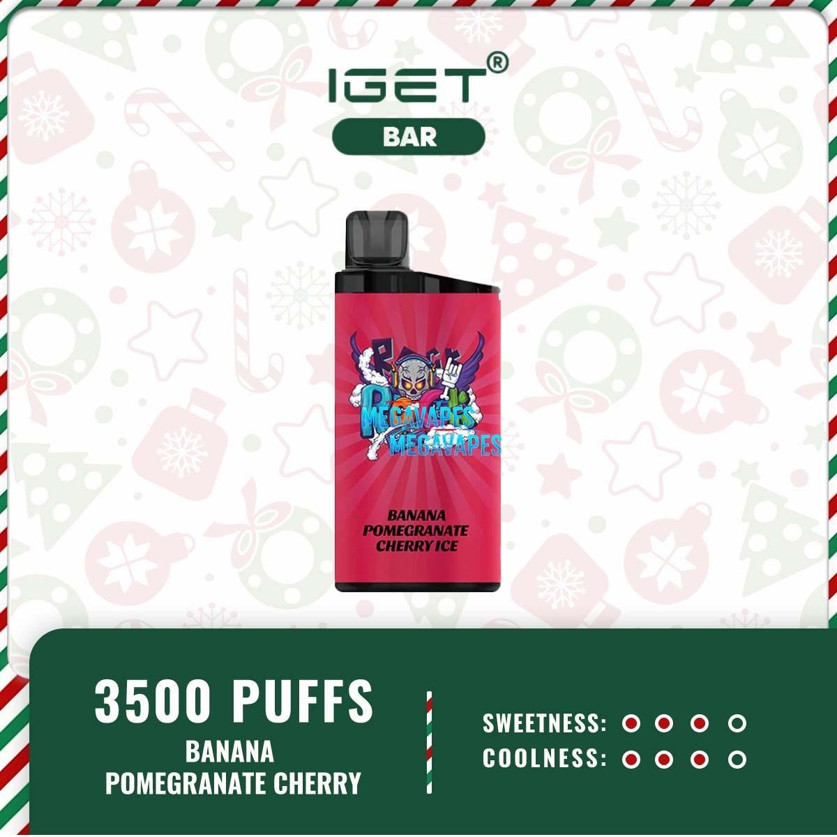 IGET-Bar-3500-Puffs-Banana-Pomegranate-Cherry-ice12.jpg - Mega Vapes Australia IGET Bar Banana Pomegranate Cherry Ice – 3500 Puffs | Exotic Fruit Fusion | Mega Vapes Australia
