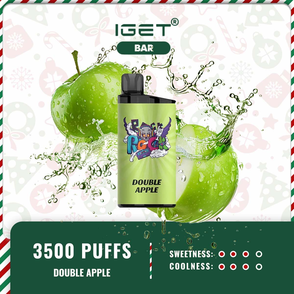 IGET BAR DOUBLE APPLE – 3500 PUFFS - Image 2