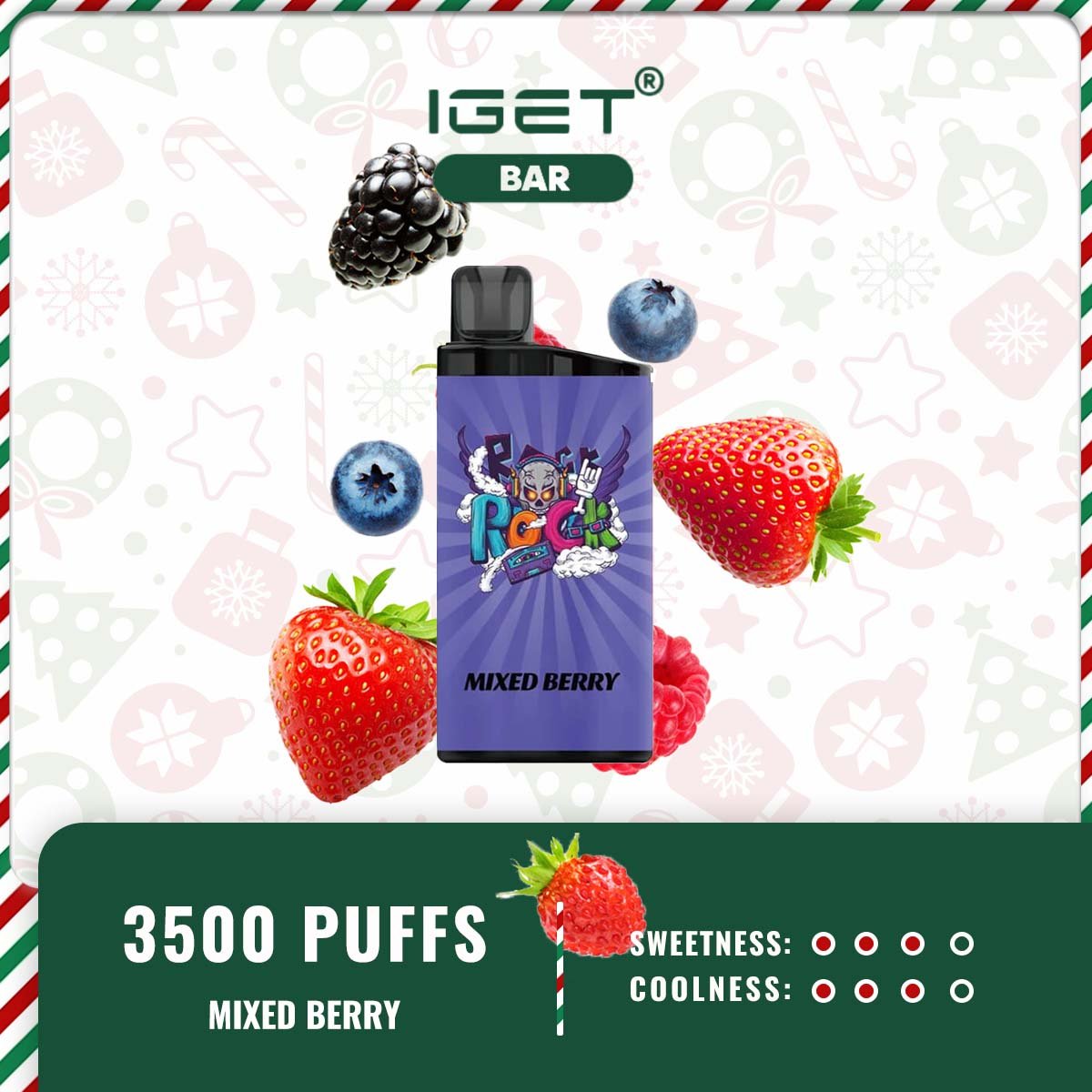 IGET BAR MIXED BERRY – 3500 PUFFS - Image 2