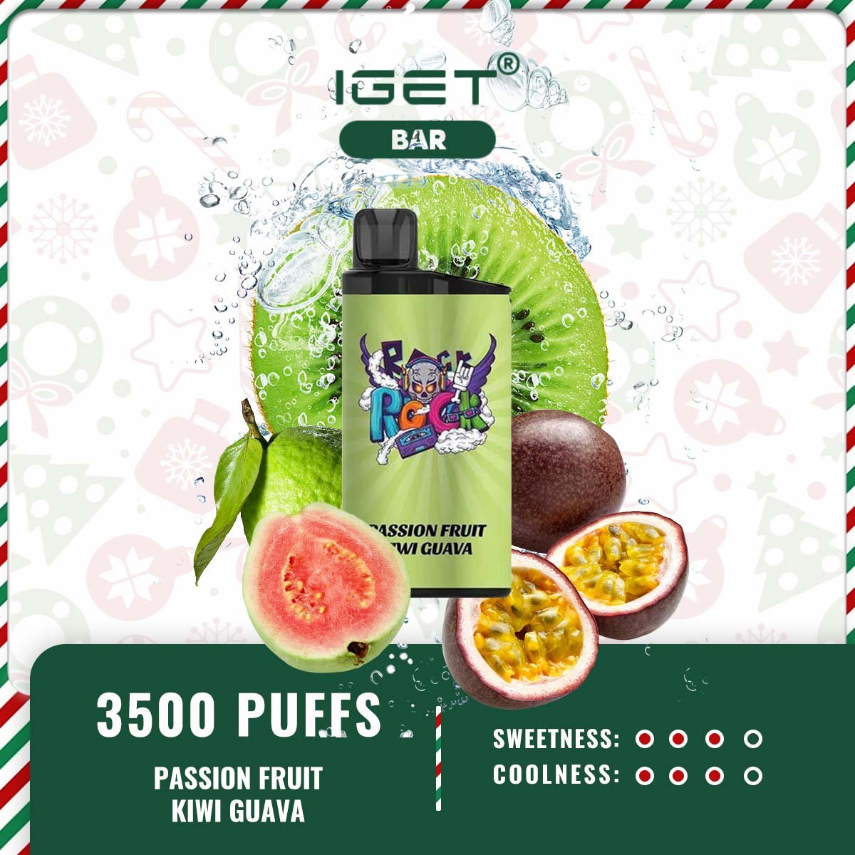 IGET BAR – PASSION FRUIT KIWI GUAVA - Image 2