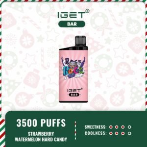 IGET-Bar-3500-Puffs-Strawberry-Watermelon-Hard-Candy43.jpg - Mega Vapes Australia Order IGET Bar Strawberry Watermelon Hard Candy now Aussie - Mega Vapes