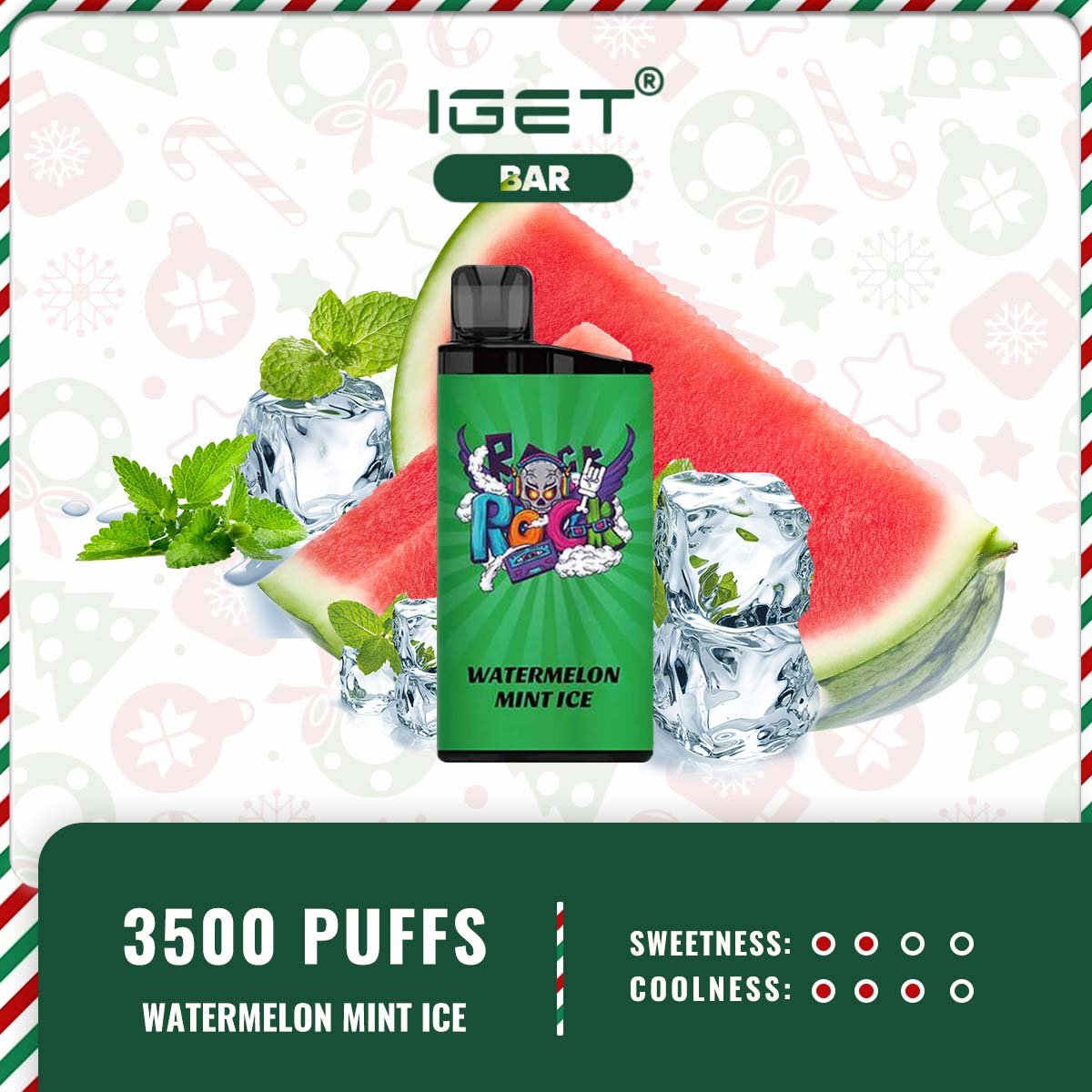 IGET BAR – WATERMELON MINT ICE - Image 2