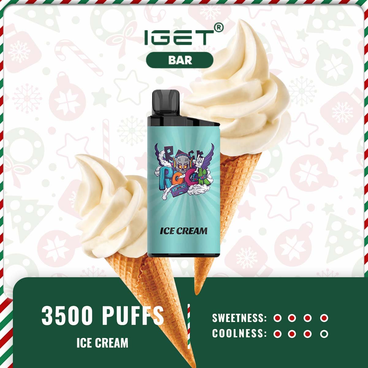 IGET BAR ICE CREAM – 3500 PUFFS - Image 2