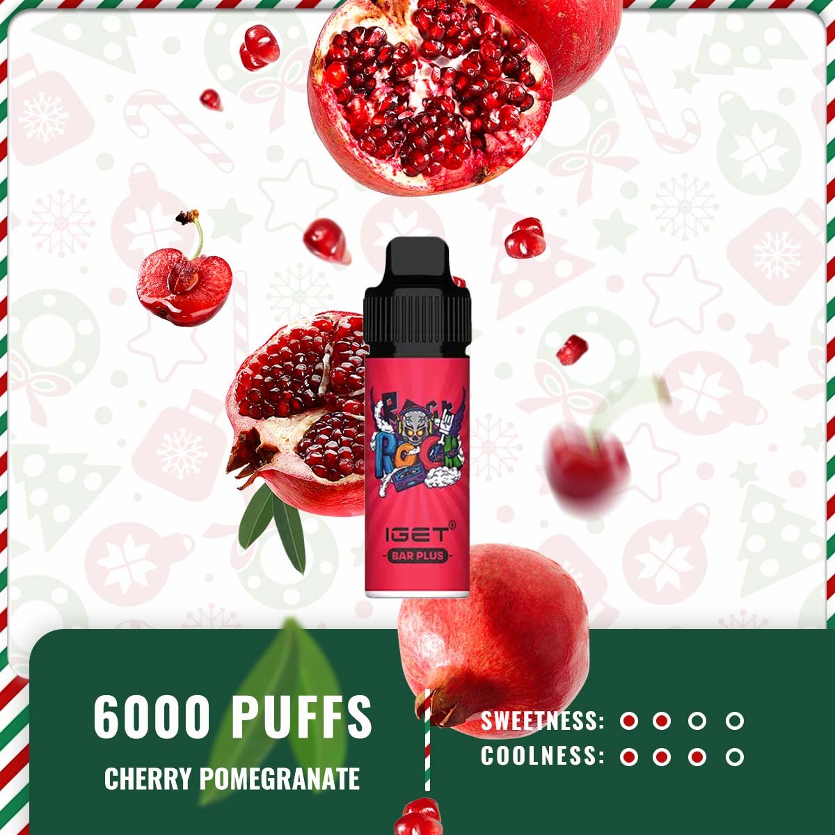 IGET BAR PLUS – CHERRY POMEGRANATE - Image 2