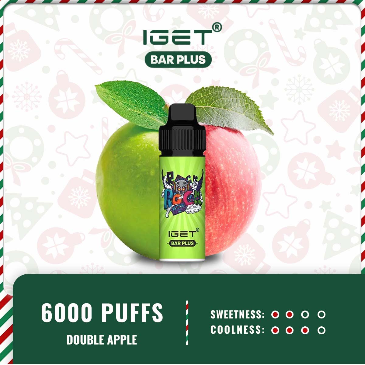 IGET BAR PLUS – DOUBLE APPLE - Image 2
