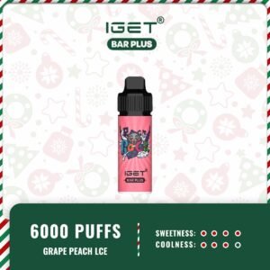 IGET BAR PLUS - GRAPE PEACH ICE