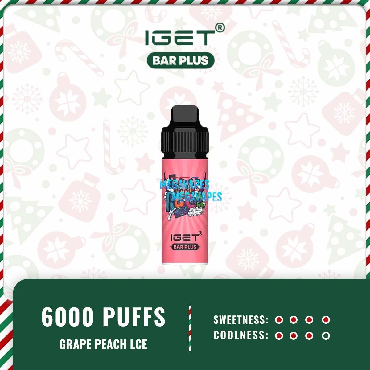 IGET-Bar-Plus-6000-Puffs-Grape-Peach-lce09.jpg - Mega Vapes Australia