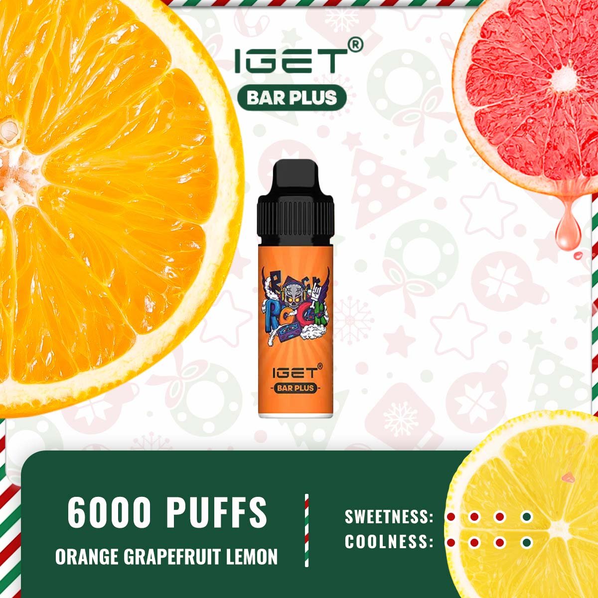 IGET BAR PLUS – ORANGE GRAPEFRUIT LEMON - Image 2