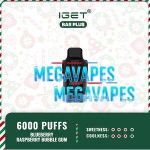 IGET BAR PLUS POD ONLY - BLUEBERRY RASPBERRY BUBBLE GUM