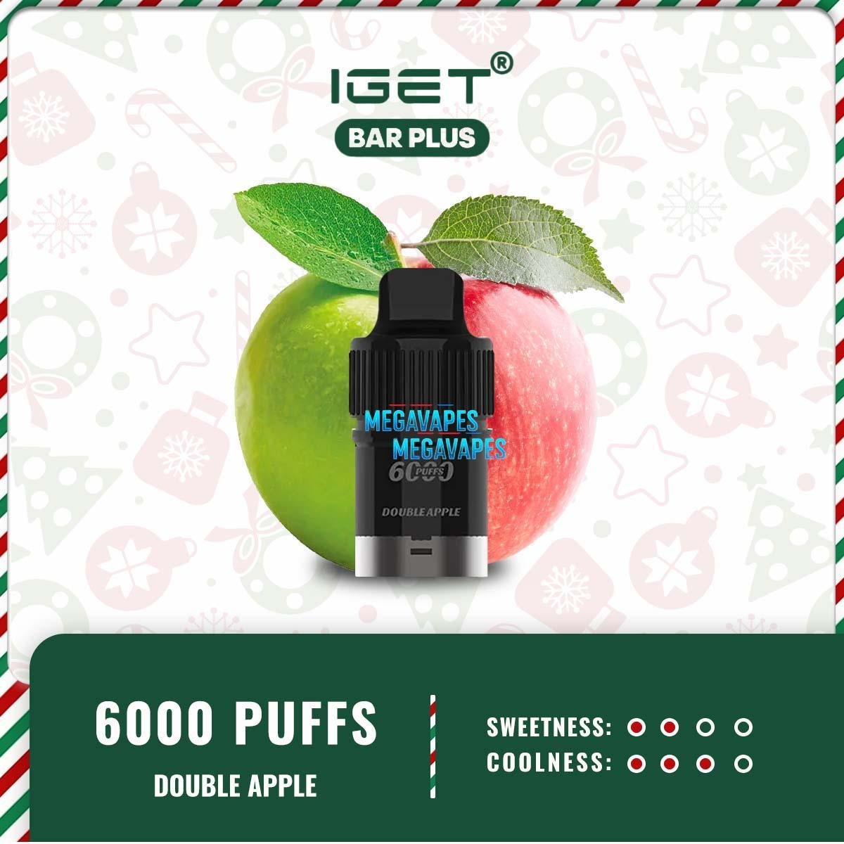 IGET-Bar-Plus-Pod-Only-6000-Puffs-Double-Apple52.jpg - Mega Vapes Australia