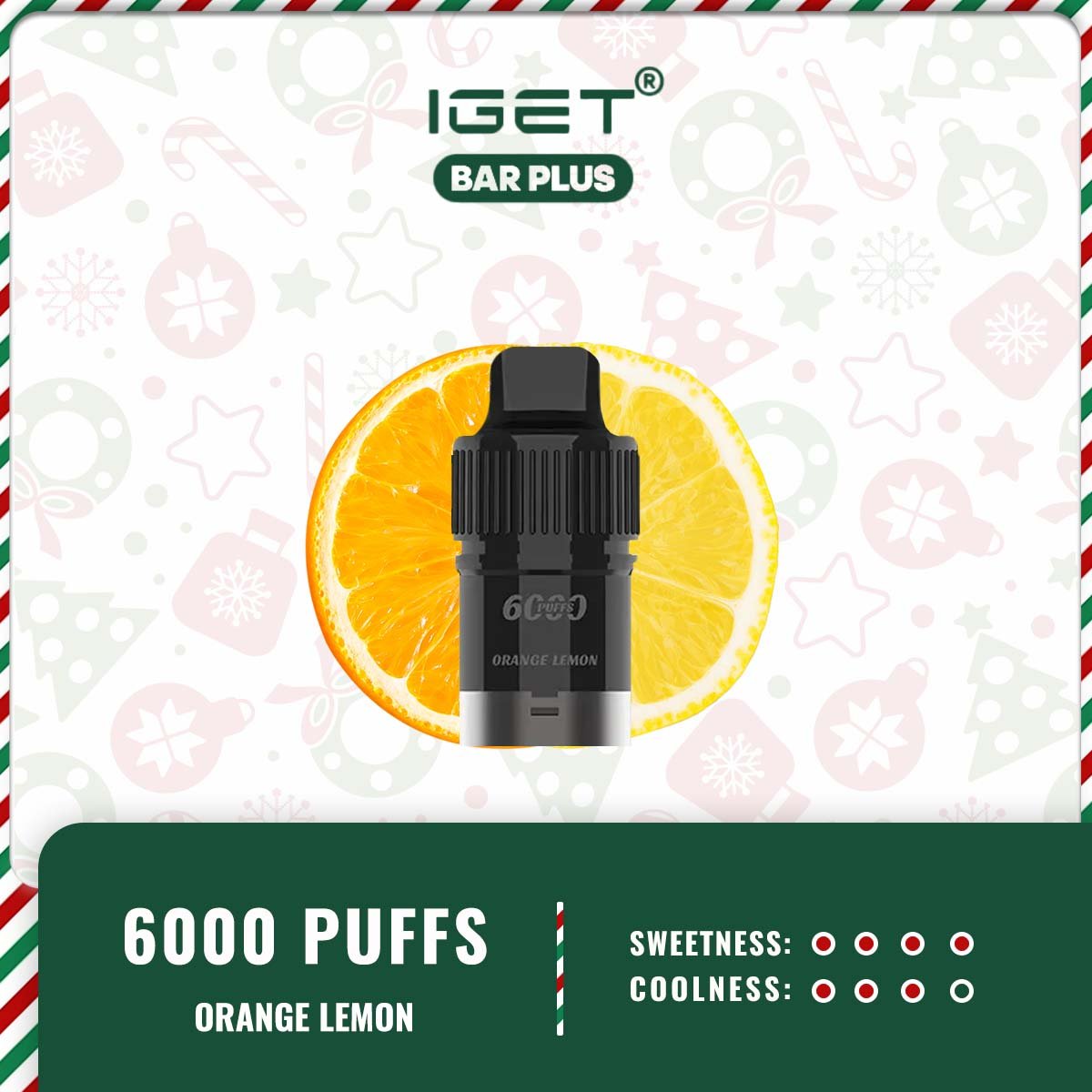 IGET BAR PLUS POD ONLY – ORANGE LEMON - Image 2