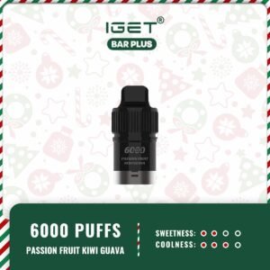 IGET BAR PLUS POD ONLY – PASSION FRUIT KIWI GUAVA