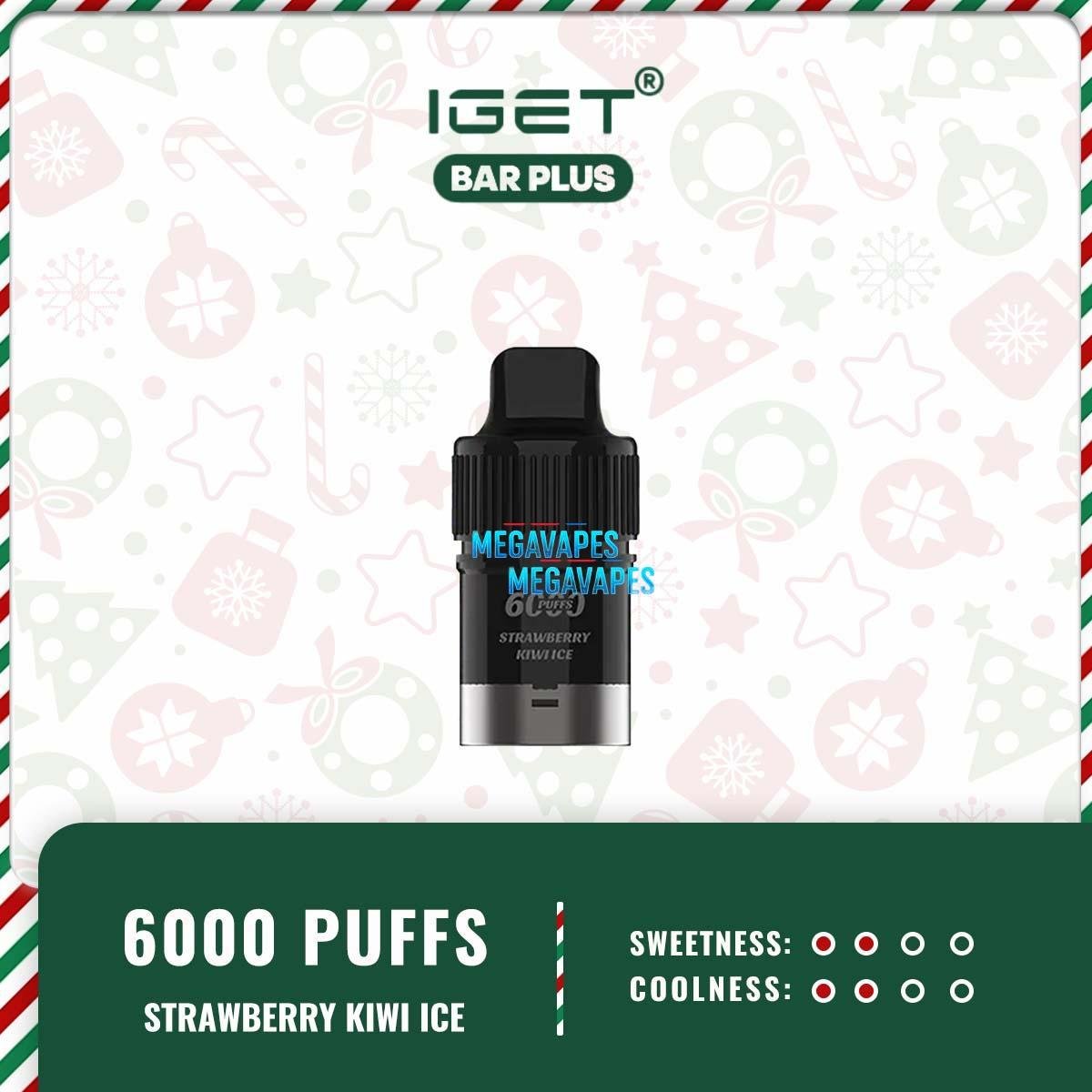IGET BAR PLUS POD ONLY - STRAWBERRY KIWI ICE