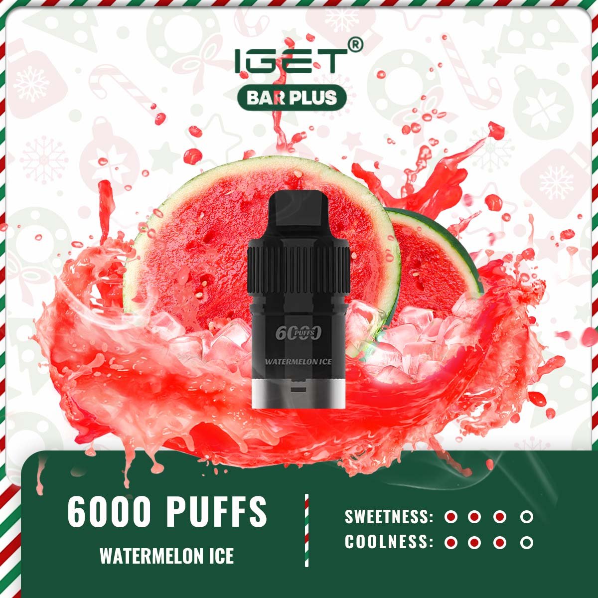 IGET BAR PLUS POD ONLY – WATERMELON ICE - Image 2