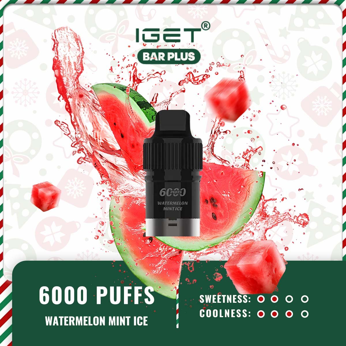IGET BAR PLUS POD ONLY – WATERMELON MINT ICE - Image 2