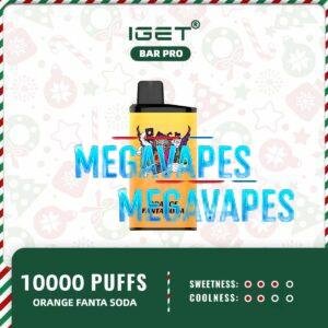 IGET BAR PRO - ORANGE FANTA SODA - 10000 Puff Disposable Vape | Mega Vapes Australia