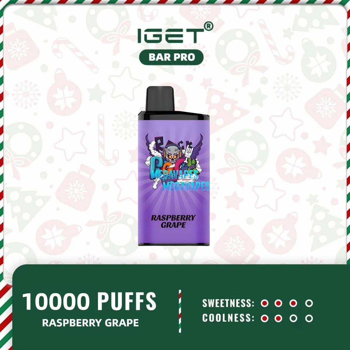 IGET-Bar-Pro-Raspberry-Grape-10000-puffs-IGET-Bars-Australia19.jpg - Mega Vapes Australia IGET BAR PRO - RASPBERRY GRAPE - 10000 Puff Disposable Vape | Mega Vapes Australia