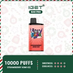 IGET-Bar-Pro-Strawberry-Kiwi-Ice-10000-puffs-IGET-Bars-Australia17.jpg - Mega Vapes Australia IGET BAR PRO - STRAWBERRY KIWI ICE - 10000 Puff Disposable Vape | Mega Vapes Australia