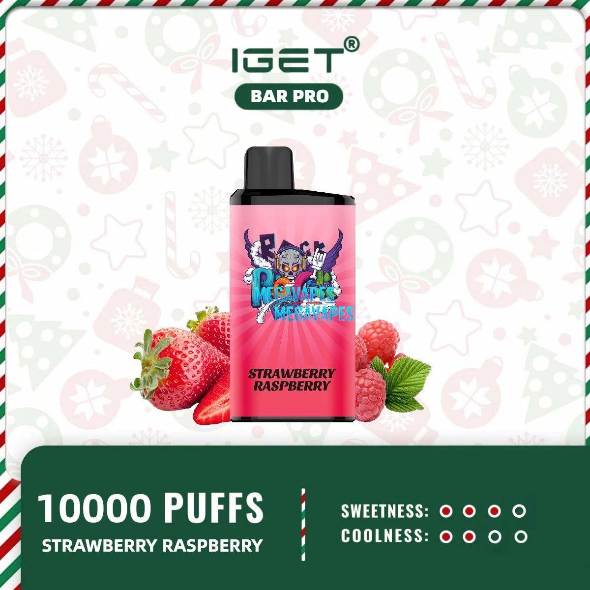 IGET-Bar-Pro-Strawberry-Raspberry-10000-puffs-IGET-Bars-Australia16.jpg - Mega Vapes Australia