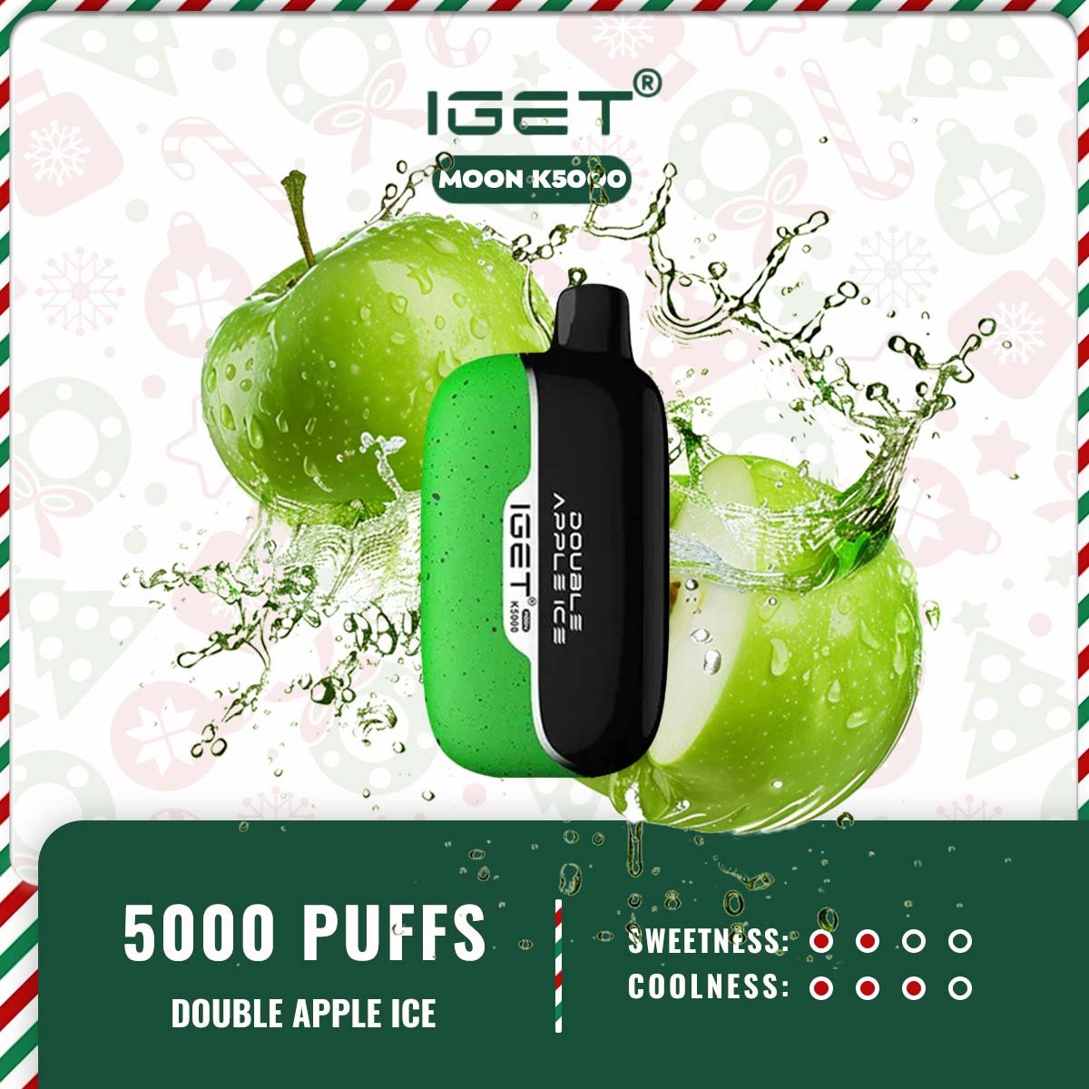 IGET MOON K5000 – DOUBLE APPLE ICE - Image 2