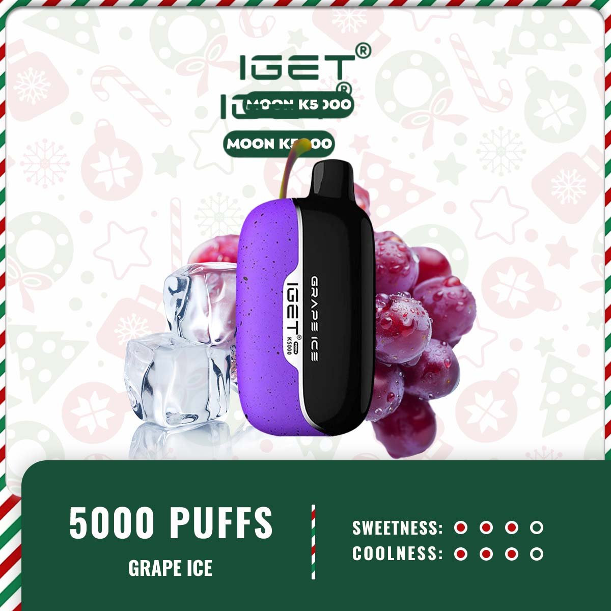 IGET MOON K5000 – GRAPE ICE - Image 2