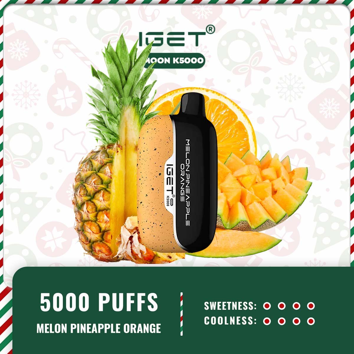 IGET MOON K5000 – MELON PINEAPPLE ORANGE - Image 2