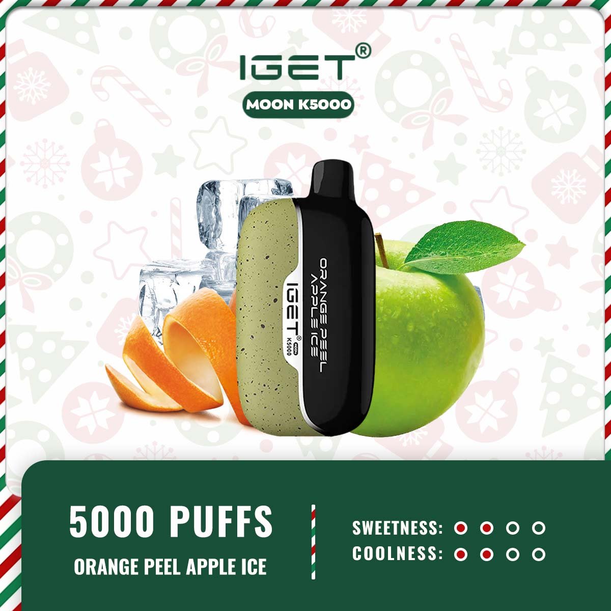 IGET MOON K5000 – ORANGE PEEL APPLE ICE - Image 2