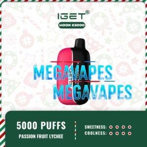 IGET MOON K5000 - PASSION FRUIT LYCHEE | 5000 Puffs | Mega Vapes Australia
