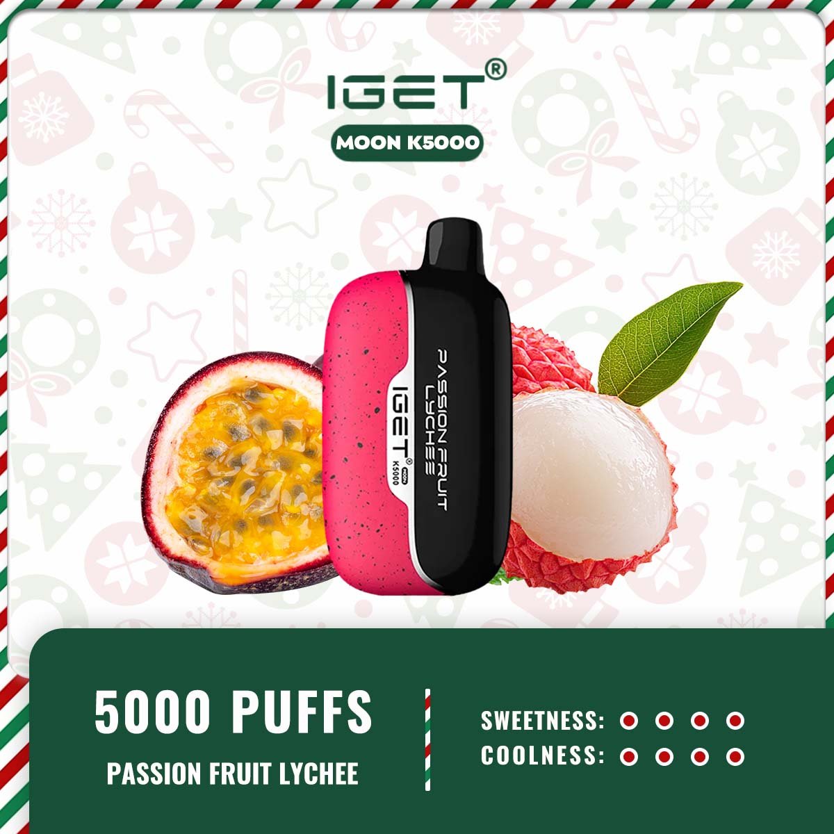 IGET MOON K5000 – PASSION FRUIT LYCHEE - Image 2
