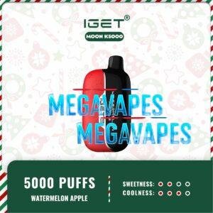 IGET MOON K5000 - WATERMELON APPLE | 5000 Puffs | Mega Vapes Australia