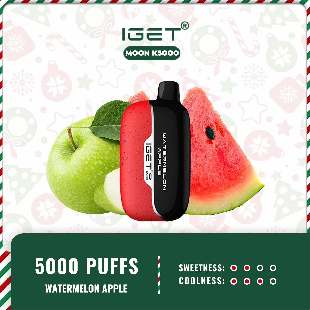 IGET MOON K5000 – WATERMELON APPLE - Image 2