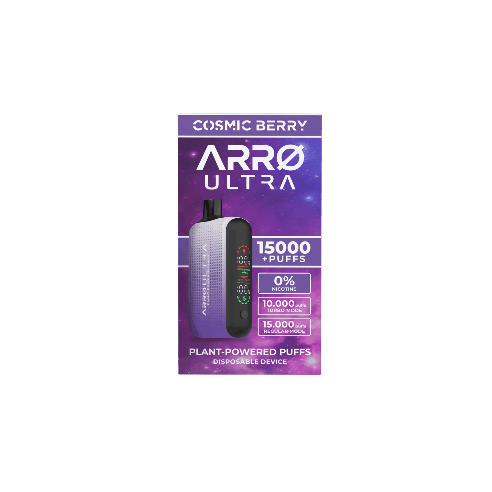 ARRØ Ultra – Cosmic Berry (15,000 Puffs) | Nicotine-Free Plant-Based Vape - ARRØ Ultra – Cosmic Berry