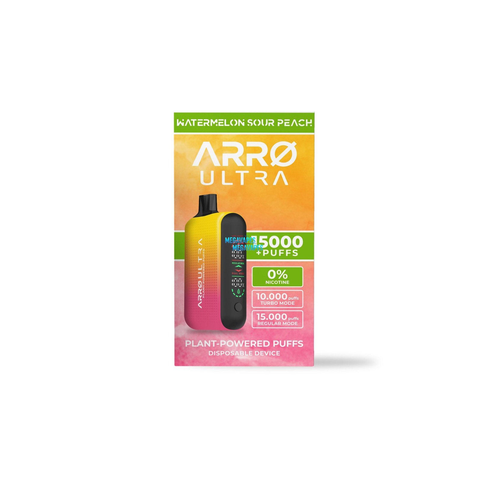 ARRØ Ultra – Watermelon Sour Peach - Mega Vapes Australia Al Fakher Pro Max 12K Battery - Starting From $4.49