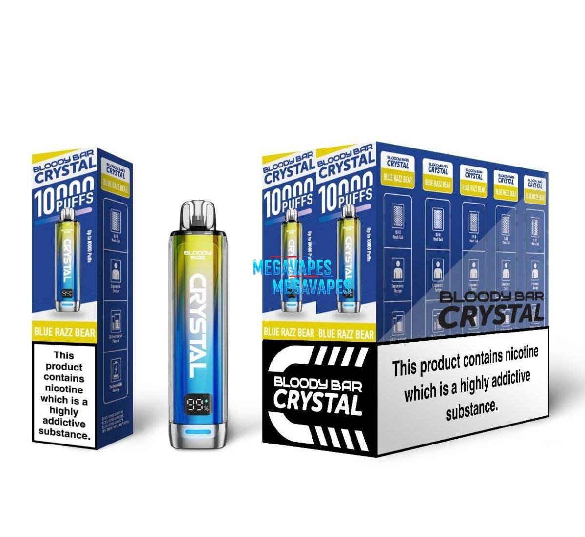 Bloody Bar Crystal 10k Vape Kit - Mega Vapes Australia Al Fakher Pro Max 12K Battery - Starting From $4.49