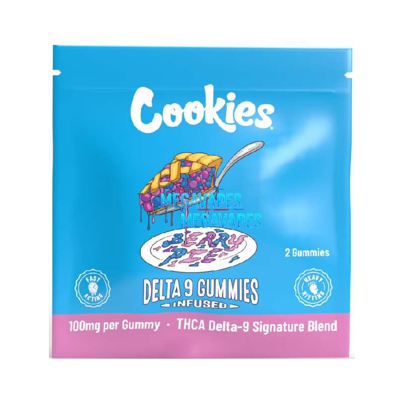 Cookies - THCA Delta 9 Infused Gummy 100mg - Berry Pie - Mega Vapes Australia Al Fakher Pro Max 12K Battery - Starting From $4.49