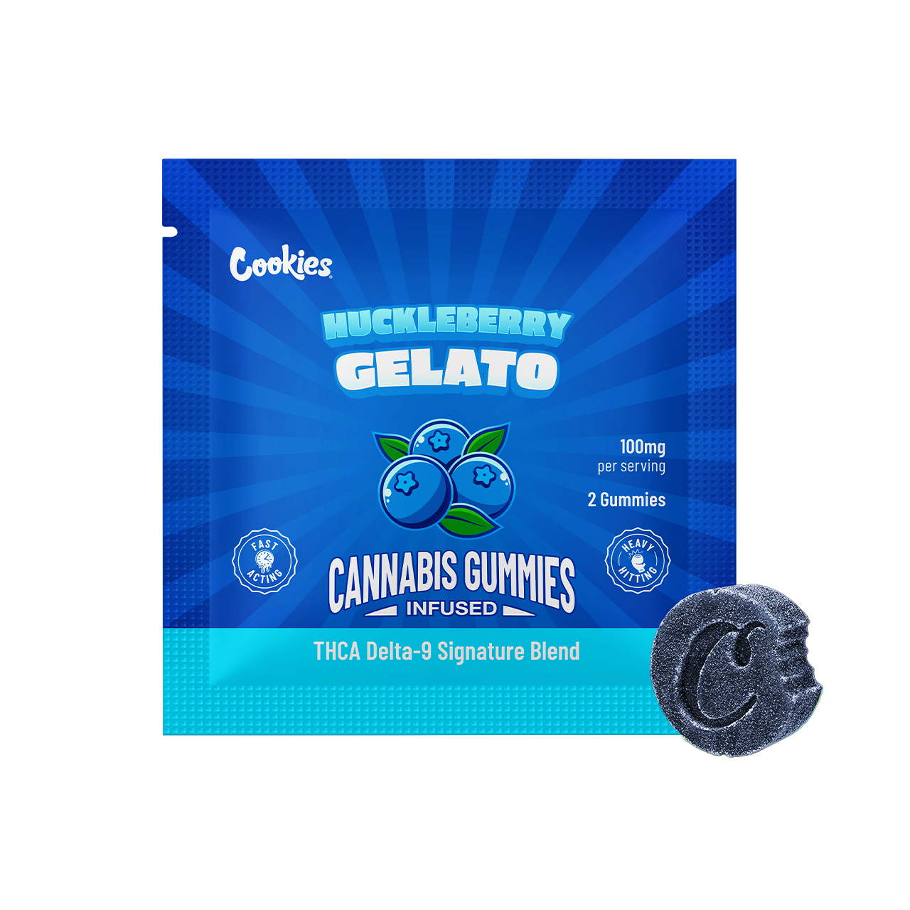 Cookies - THCA/Delta 9 Special Blend Infused Gummy Huckleberry Gelato